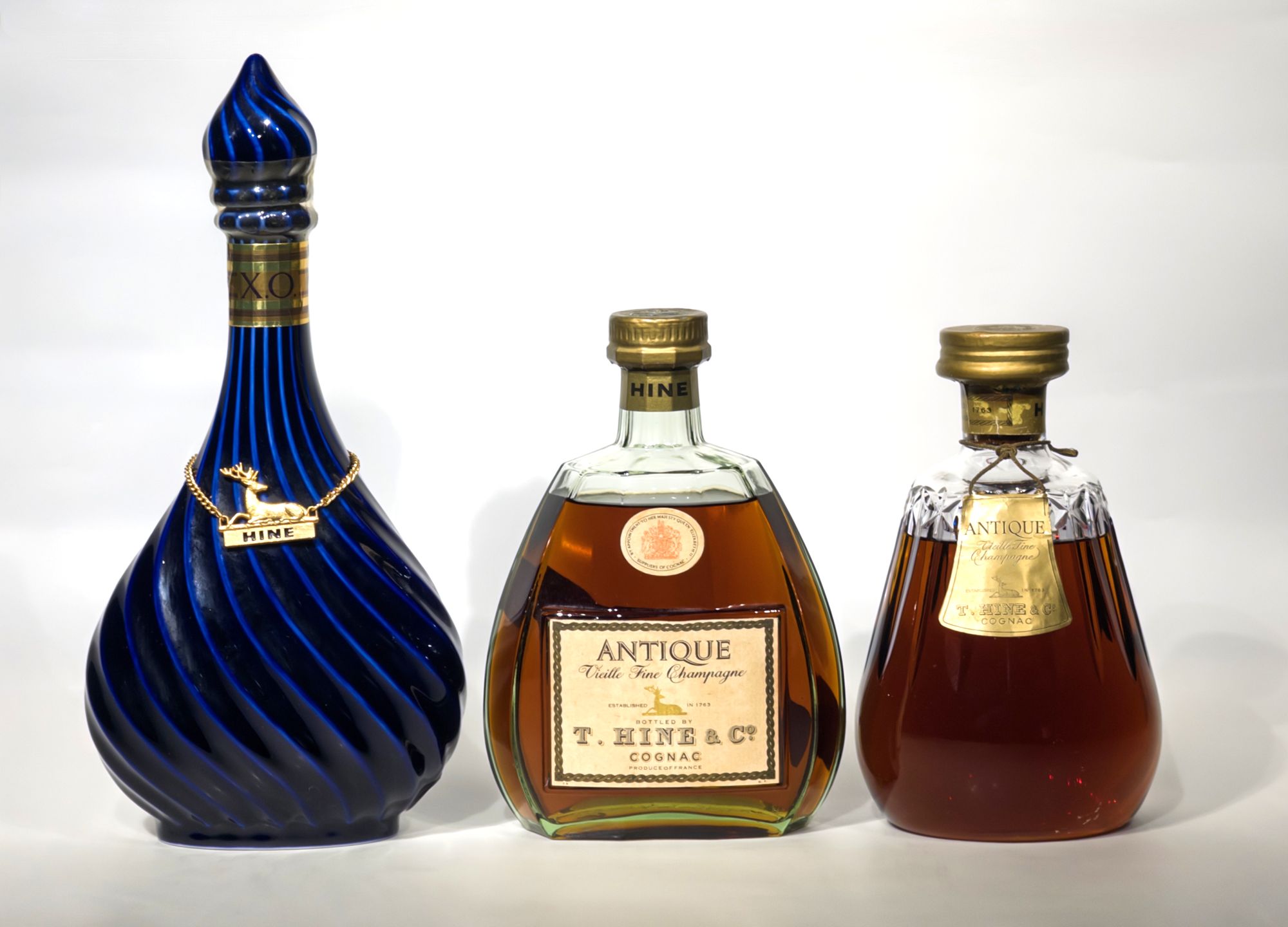 Hine - XO Haviland Limoges Decanter & Antique Vieille Fine 